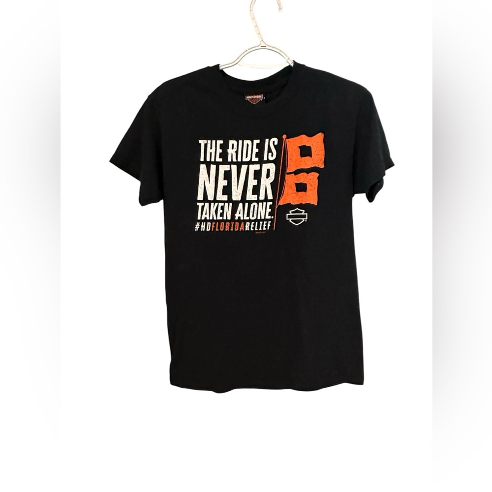 Harley‎ Davidson Mens Graphic T-Shirt Black SMALL Florida Rides Together